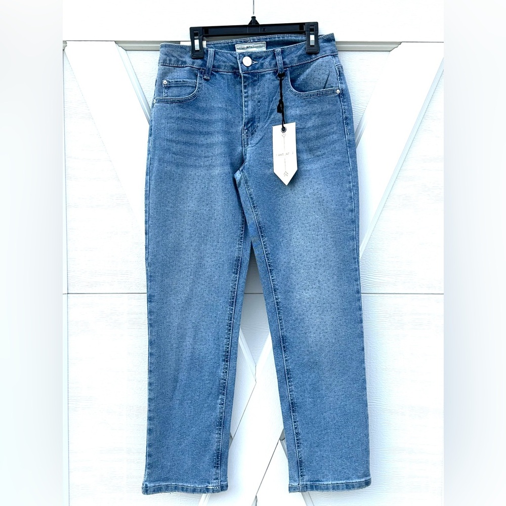 Ban•Jara Studded Mini Rhinestone Jeans